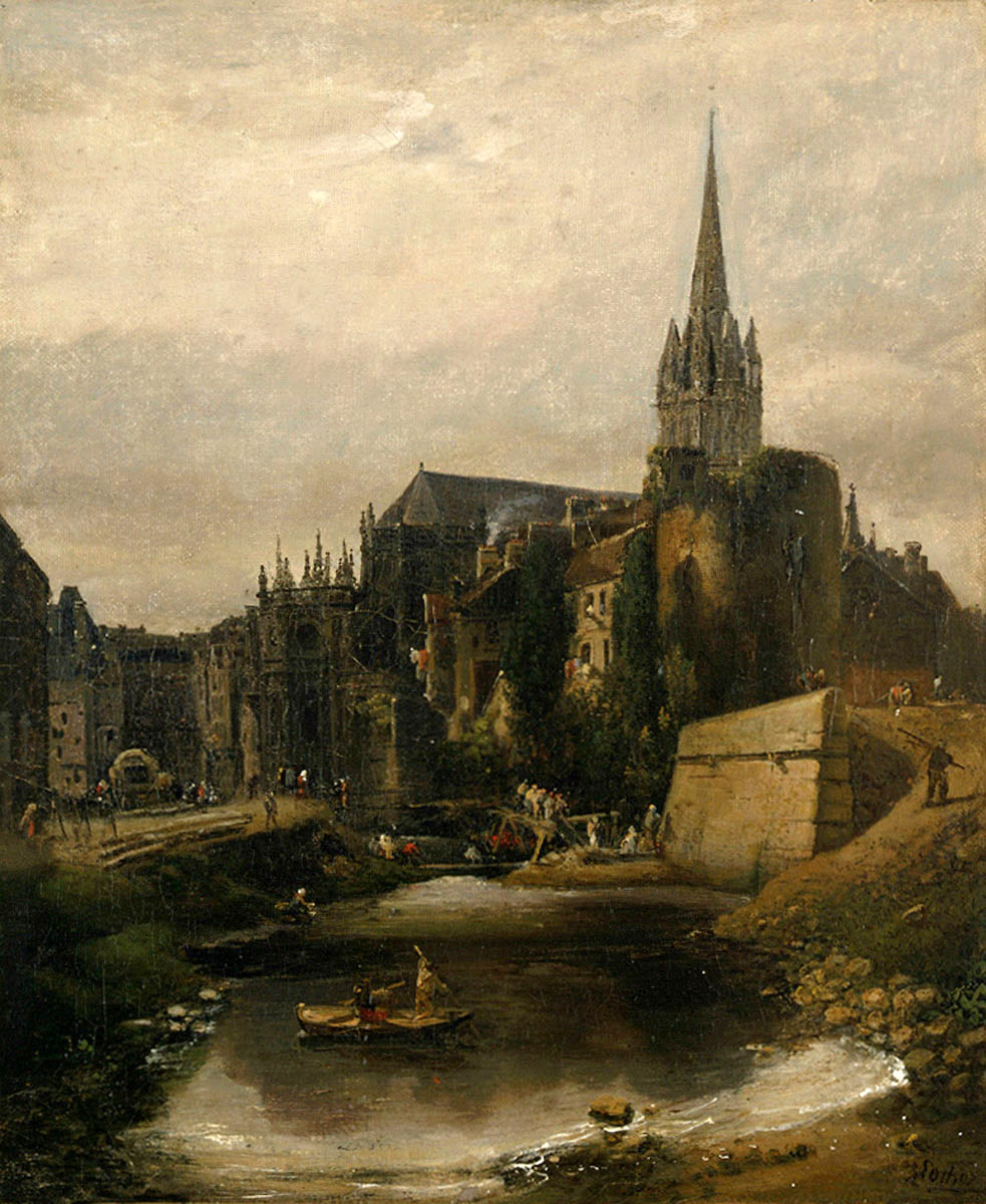 Vue de l'abside de l'église Saint-Pierre de Caen_0